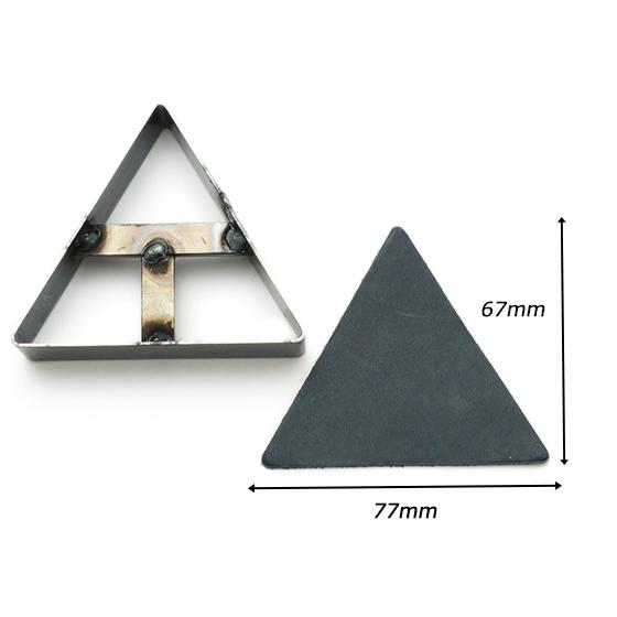 抜き型 正三角形 R2 67×77mm H19mm【送料無料】 【メール便対応