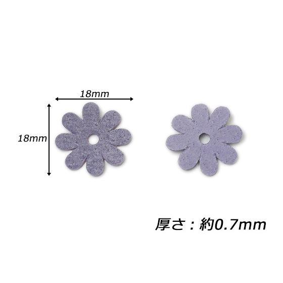 マーガレットチャーム 中 全20色 18×18mm 約0.7mm 10ヶ【メール便対応 