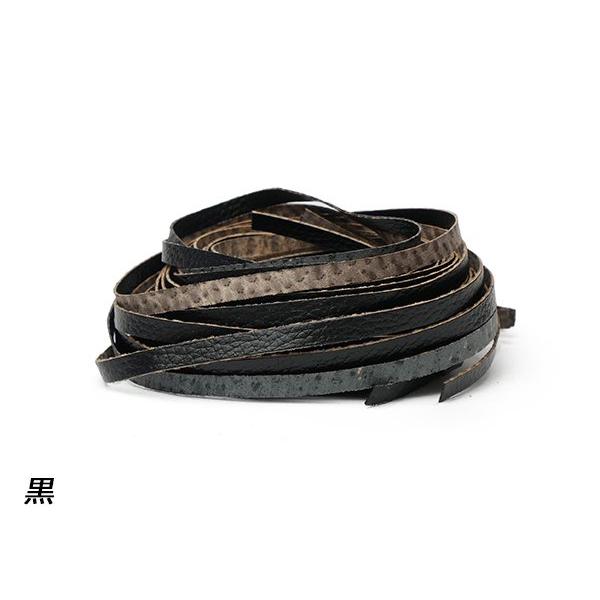 サニーレース(加工豚床革) 黒/茶/焦茶 5mm巾×100cm 0.5mm前後 サニーレース(加工豚床革) 黒/茶/焦茶 5mm巾×100cm 0.5mm前後