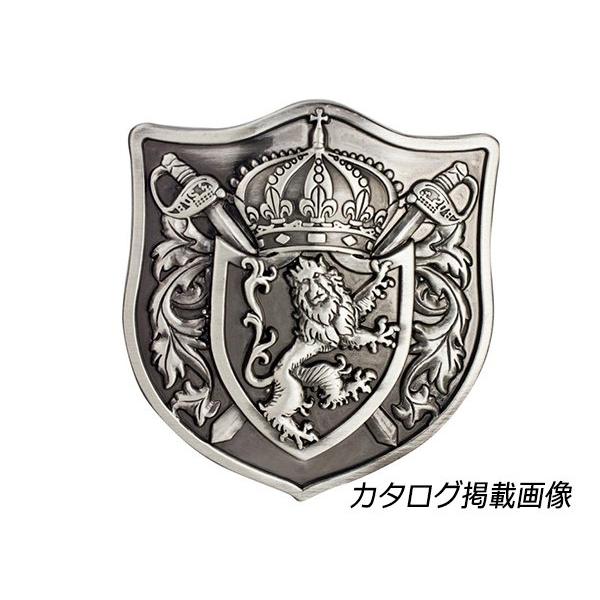 トロフィースタイルバックル ライオンの紋章 シルバーアンティック