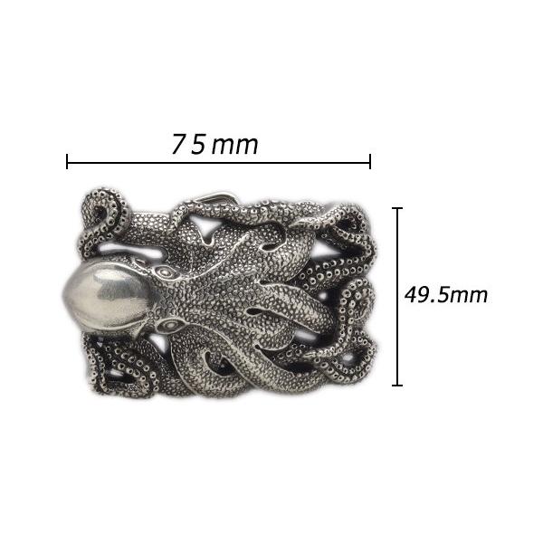 トロフィースタイルバックル オクトパス ニッケル ベルト巾38mm、本体