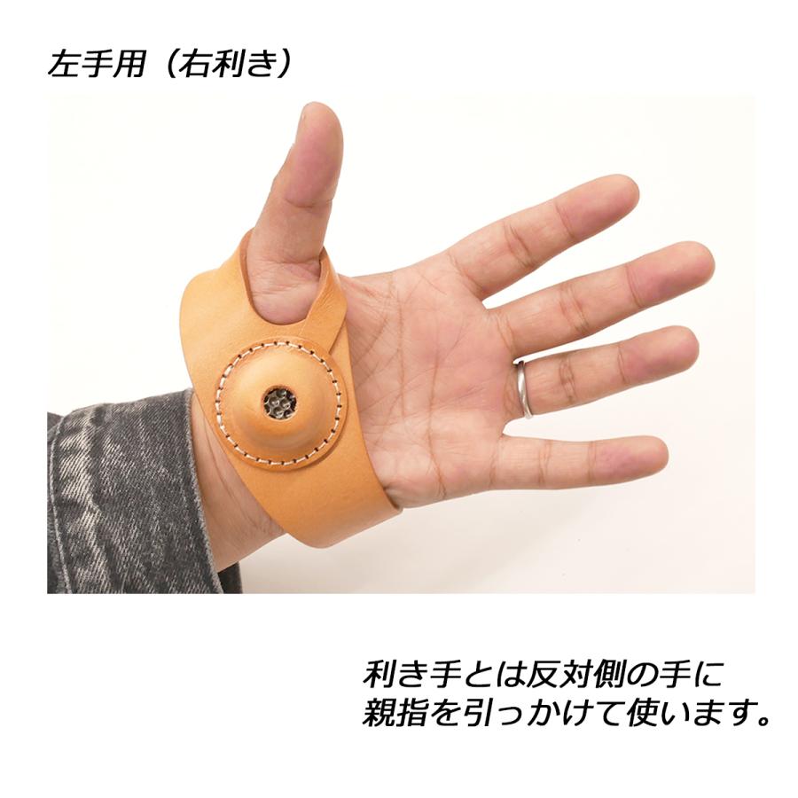 ハンドメイドレザー‼️ ソーイングパッド（左手用）【メール便対応】 [レザークラフトぱれっと