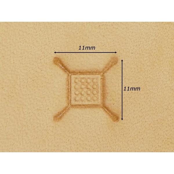 ジオメトリックスタンプ G548 11×11mm【メール便対応】 [レザー