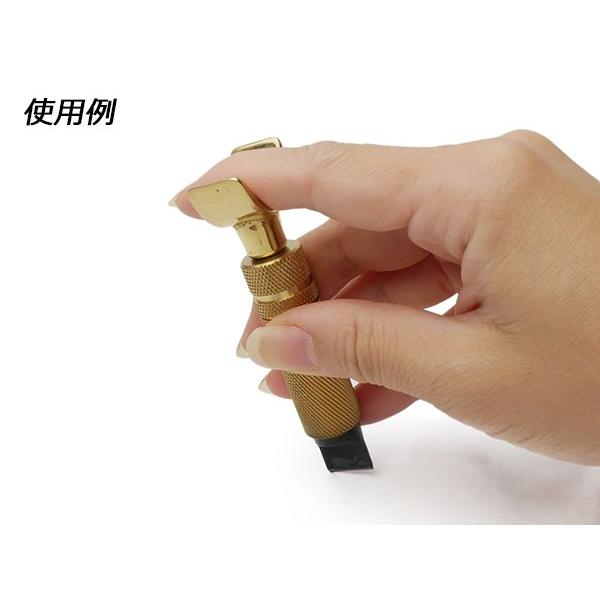 エキスパート スーベルナイフ ブラス 全長88mm グリップ径16mm【送料