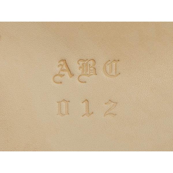 オールドアルファベット＆ナンバー刻印セット 約8mm 英字26個、数字10