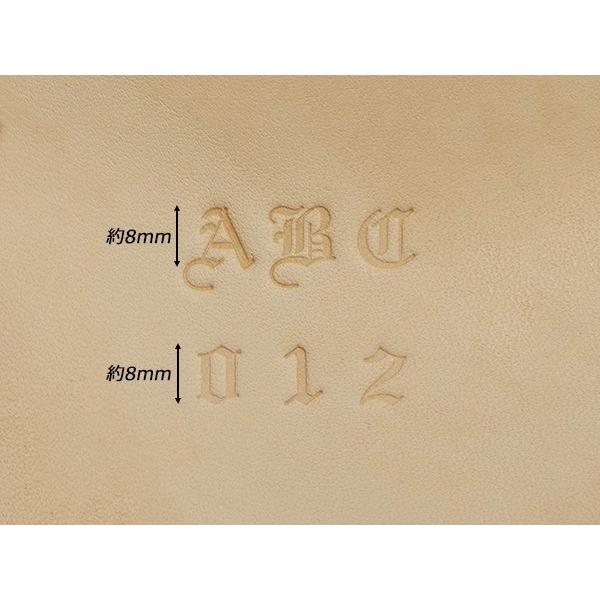 オールドアルファベット＆ナンバー刻印セット 約8mm 英字26個、数字10