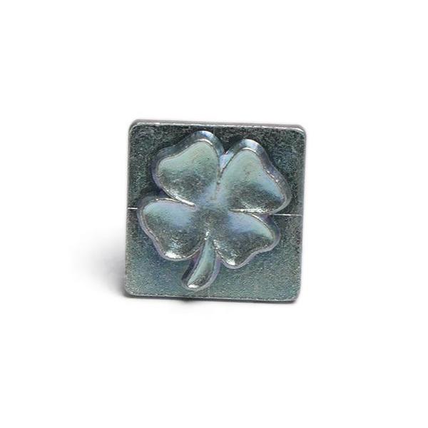 ミニ絵刻印 クローバー 14×15mm【メール便対応】 [レザー