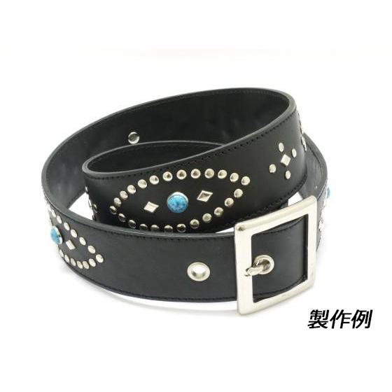 型紙】2枚貼り合わせベルト（スタッズ） 40mm巾x130cmまで対応【メール