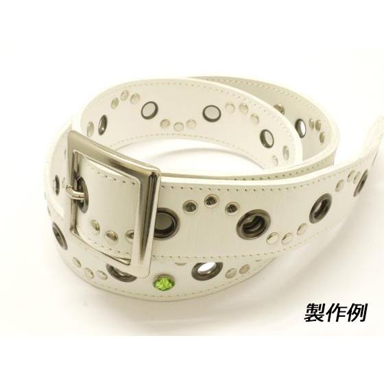 スタッズ レザー ベルト ハンドメイド bero3h-11 型紙】2枚貼り合わせ