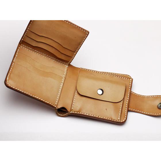 裁断済み厚紙入り型紙】二つ折りウォレット 10.5x12cm 厚さ3cm【メール