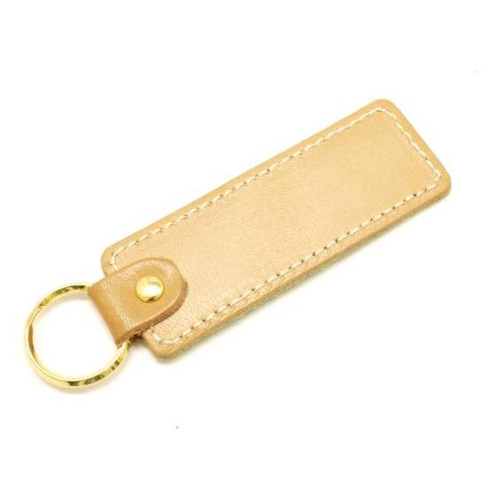 四つ葉の角型キーホルダーキット 黄緑 2.6x7.5cm(本体部分
