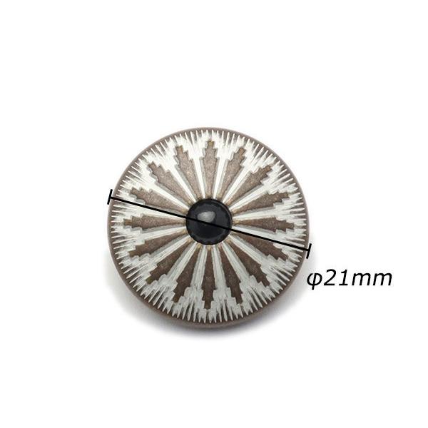 大袋】デザインホック 極大 コンチョブラック ニッケル φ21mm 20ヶ