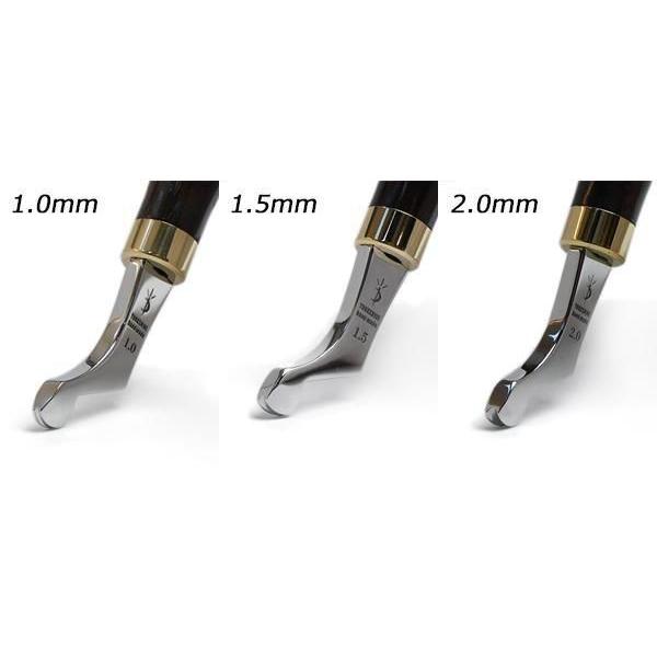 YorkShine】フチ捻 3本セット 1.0mm、1.5mm、2.0mmの3サイズ 右利き用 