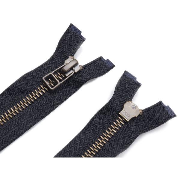 YKK】オープン金属ファスナー 5号 GKB DADHR 全5色 50cm（幅30mm