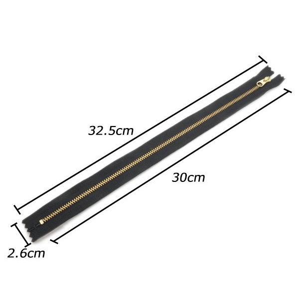 YKK】金属ファスナー 3号 ゴールド DFW 全20色 30cm【メール便 YKK】金属ファスナー 3号 ゴールド DFW 全20色 30cm【メール便