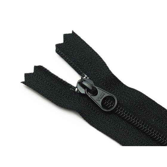 YKK】コイルファスナー 3号 DFW 黒/焦茶/タン 8.5cm【メール便