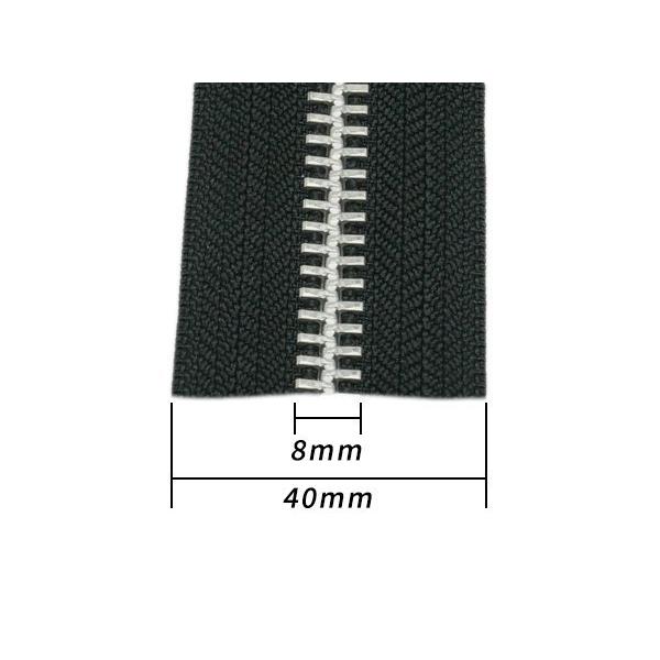 sk10枚 YKK】金属ファスナー 10号 両用 アルミ（メートル売り） 全8色 1m