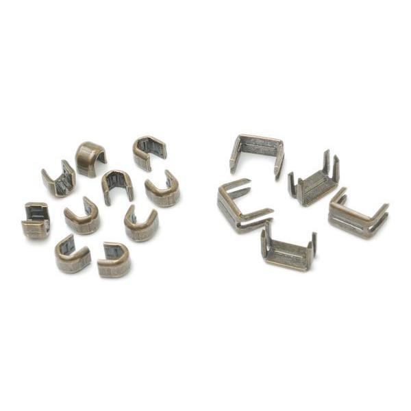 YKK】金属ファスナー用 上下留めセット 7号 GKB（アンティック