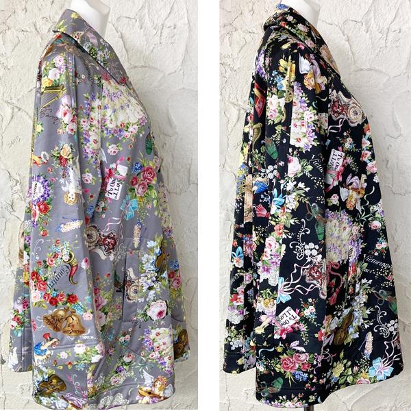 チュニック ガウン 中綿入り ポリエステル100％ ビスコラピア素材