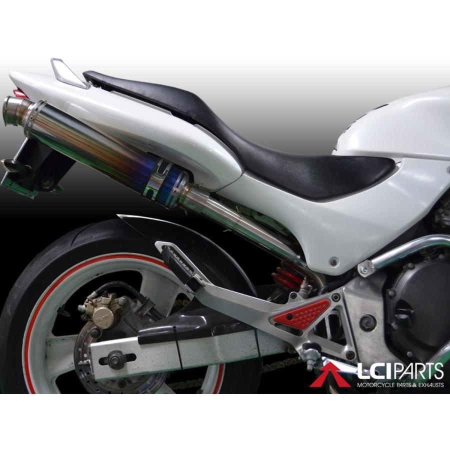 ホンダ HORNET250 ホーネット250 LCIPARTS LCI ラウンドフルチタン スリップオン マフラー｜lciparts｜02