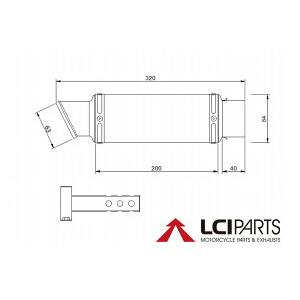 ホンダ NC750X NC750S 2014-2023 LCIPARTS LCI ショートステンレス スリップオン マフラー｜lciparts｜02