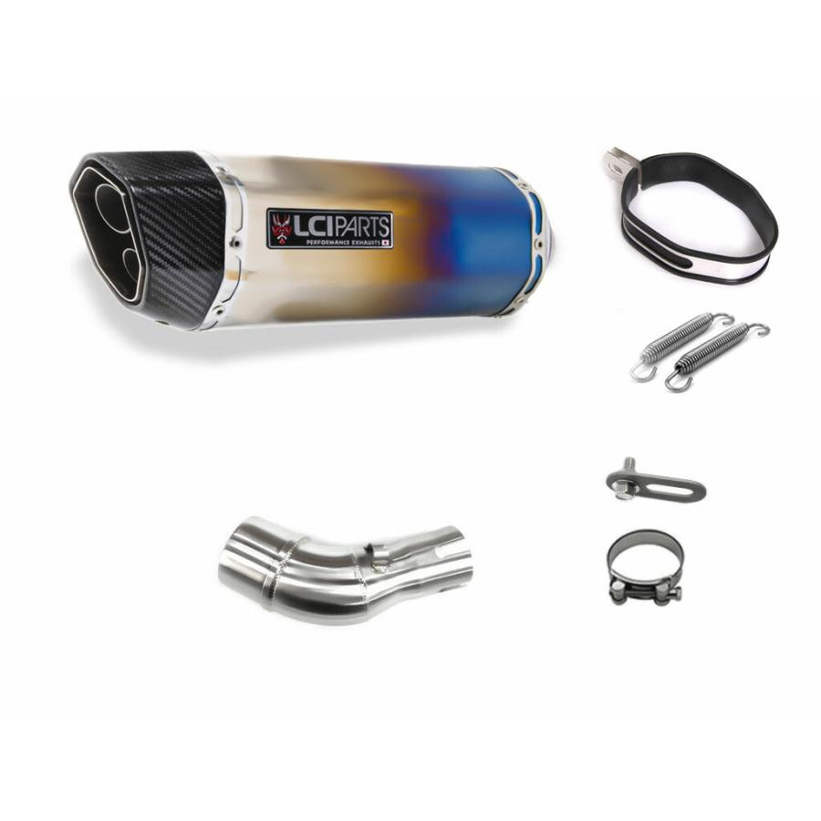 カワサキ NINJA250SL ニンジャ250SL Z250SL 2015-2017 LCIPARTS LCI ツインエンド チタン スリップオン マフラー