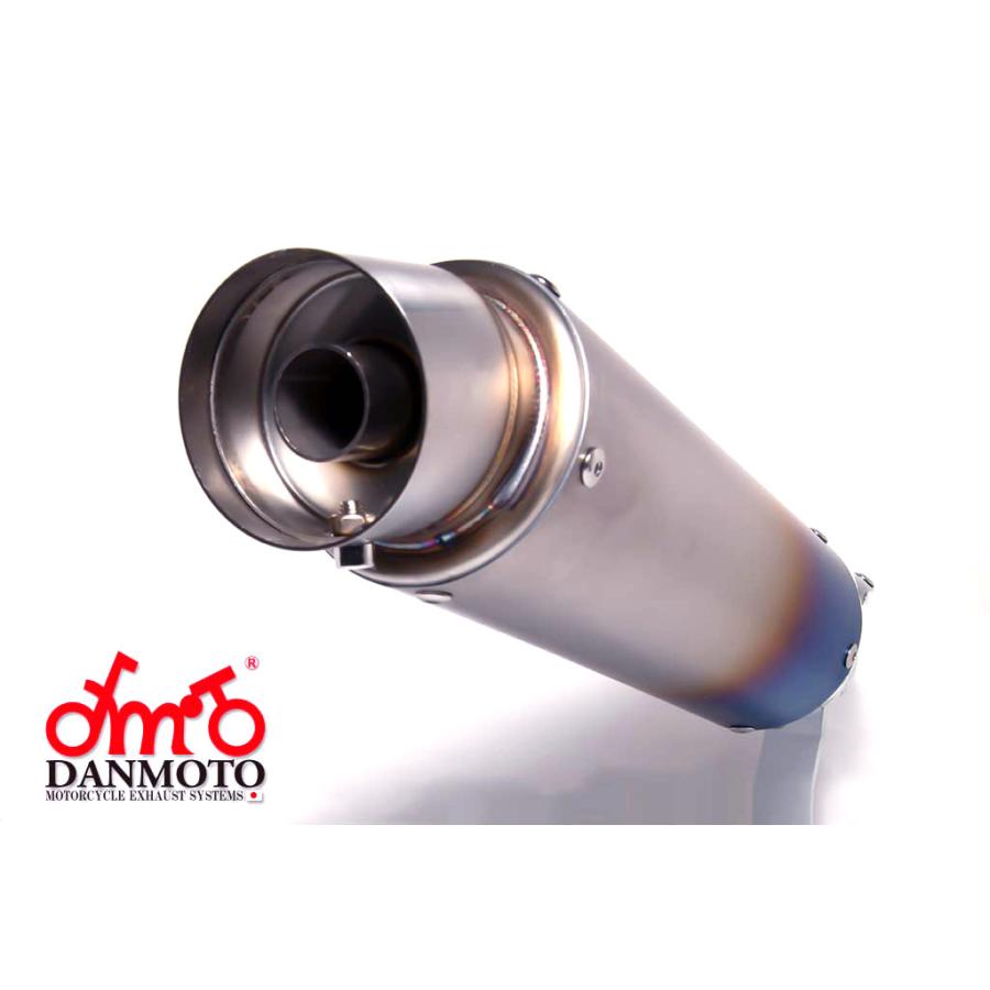 汎用 DANMOTO チタンマフラー 差込径54.0mm : ldexti50-uni-06 