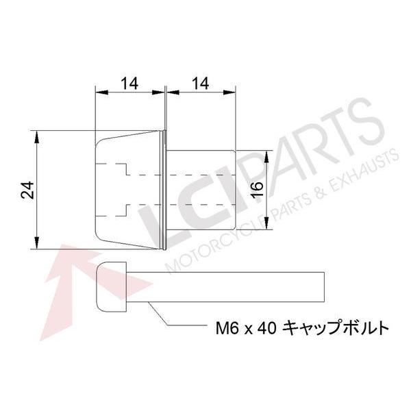 【特価セール品】　汎用　フォークスライダー　　フレームスライダー　ブラック　Ｚ1000 ニンジャ1000 ＺＺ?Ｒ1400｜lciparts｜03