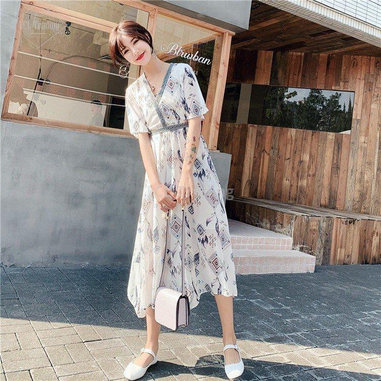 マキシワンピース レデイース シフォン ワンピース フレア 夏 花柄 リゾート ワンピース ロング丈 大きいサイズ オシャレ 着痩せ ゆったり 30代 40代 50代 品揃え豊富で