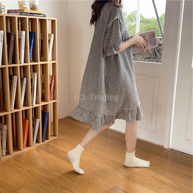 カップルパジャマ ペアパジャマ 春夏 半袖ルームウェア ペアルック 寝巻き 可愛い チェック柄 ネグリジェ 上下セットレディース メンズ部屋着 オシャレ ギフト 高い素材