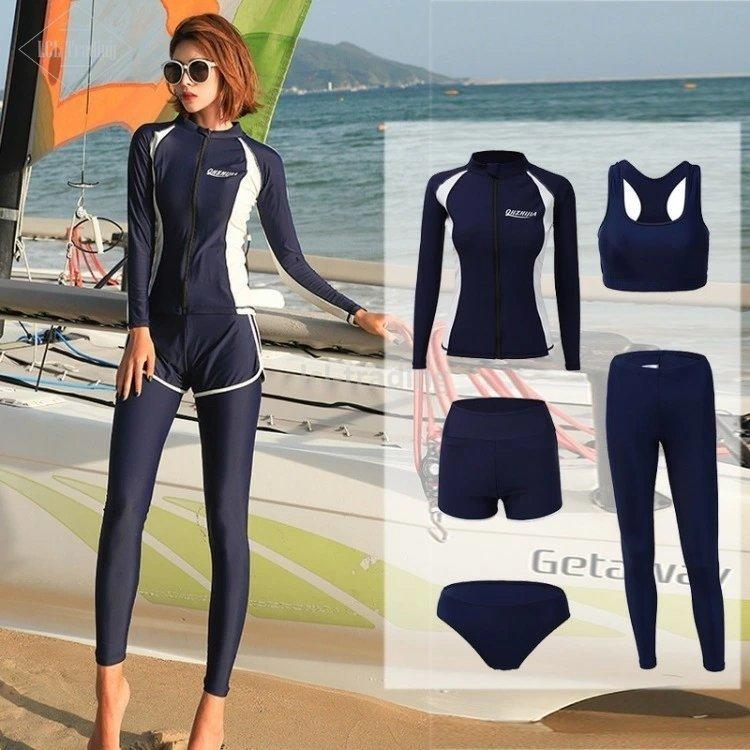 ラッシュガード レディース 上下セット 5点セット 水着 長袖 レギンス パンツ セパレート ウェットスーツ Uv 大きいサイズ おしゃれ 可愛い Lcl Lcl 通販 Yahoo ショッピング