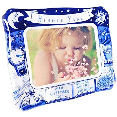 赤ちゃんの出生記録を陶器に綴る FairyGift バースデー フォトフレーム 日本製 出産祝い 男の子 女の子 名入れ 出産内祝い ベビー メモリアル ギフト 誕生記念 | 