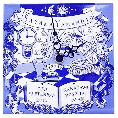 赤ちゃんの出生記録を陶器に綴る FairyGift バースデー タイルクロック 日本製 出産祝い 男の子 女の子 名入れ 出産内祝い ベビー メモリアル ギフト 誕生記念 |  | 02