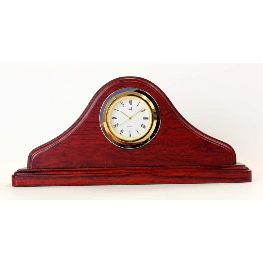 天然木紫檀ミニクロック 置時計 164x73x32 D053 名前メッセ−ジ刻字可ギフトプレゼント | 