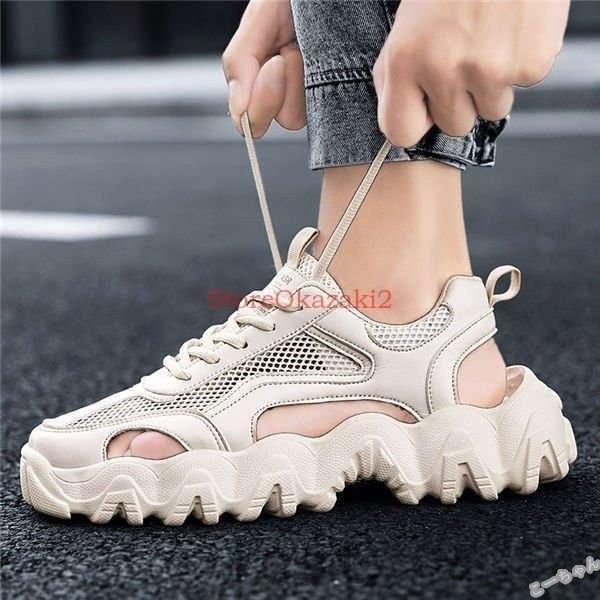 サンダル メンズ スポーツ 白 おしゃれ フラットシューズ リラックスシューズ スニーカー ウォーキングシューズ 靴 履物 メンズシューズ カジュアル 21 厚底 Lcs524 Laica 通販 Yahoo ショッピング