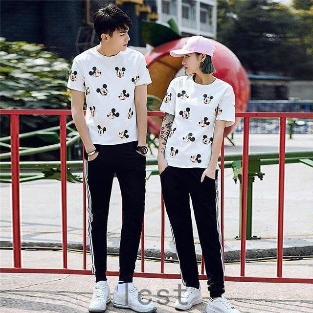 ディズニー ミッキー 半袖シャツ ペアｔシャツ トップス カットソー メンズ レディース お揃い ご夫婦 友達 カップル ペアルック 男女兼用 Lcs529 Laica 通販 Yahoo ショッピング
