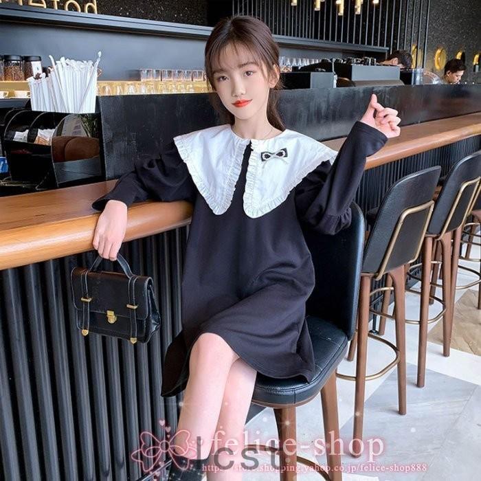 特別訳あり特価 子供服 女の子 ワンピース 学院風 長袖 白襟 可愛い 学院風 発表会 七五三 キッズ 長袖 ワンピ フォーマル 入学式 卒業式 記念日 イベント 誕生日 春 秋 1 160 ワンピース サイズ 140 Www We Job Com