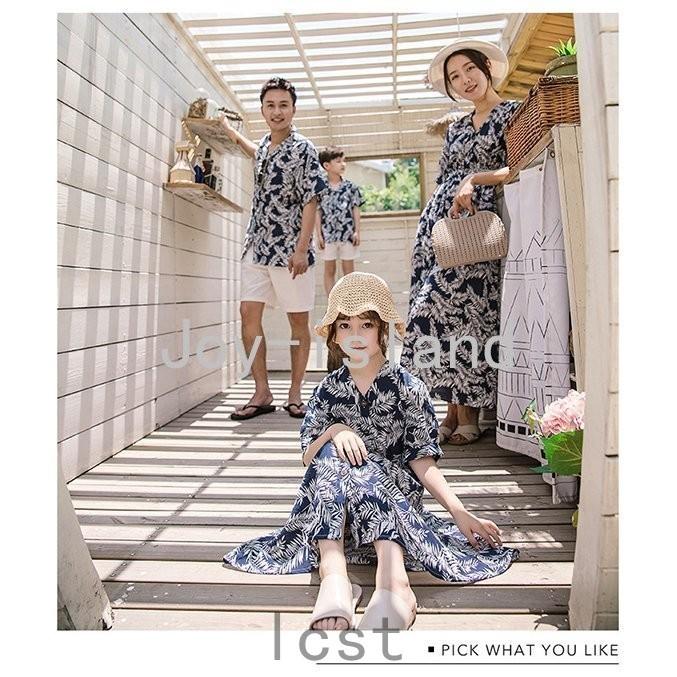 親子 ペアルック ペアtシャツ アロハ シャツ 花柄 ハワイ 旅行 リンクコーデ 親子ペア カップル アロハシャツ ワンピース ママ 娘 マキシワンピース 男の子 ファッションデザイナー