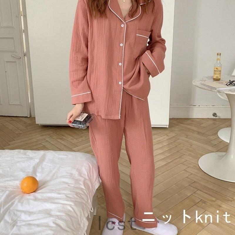 超歓迎 無地 前開き 長袖 レディース パジャマ おしゃれ ルームサプリ かわいい 入院 出張 お泊り しなやか おしゃれ 寝間着 春夏 軽量 軽い パウダーストレッチ パジャマ カラー あんずいろ Www Harmonylu Com