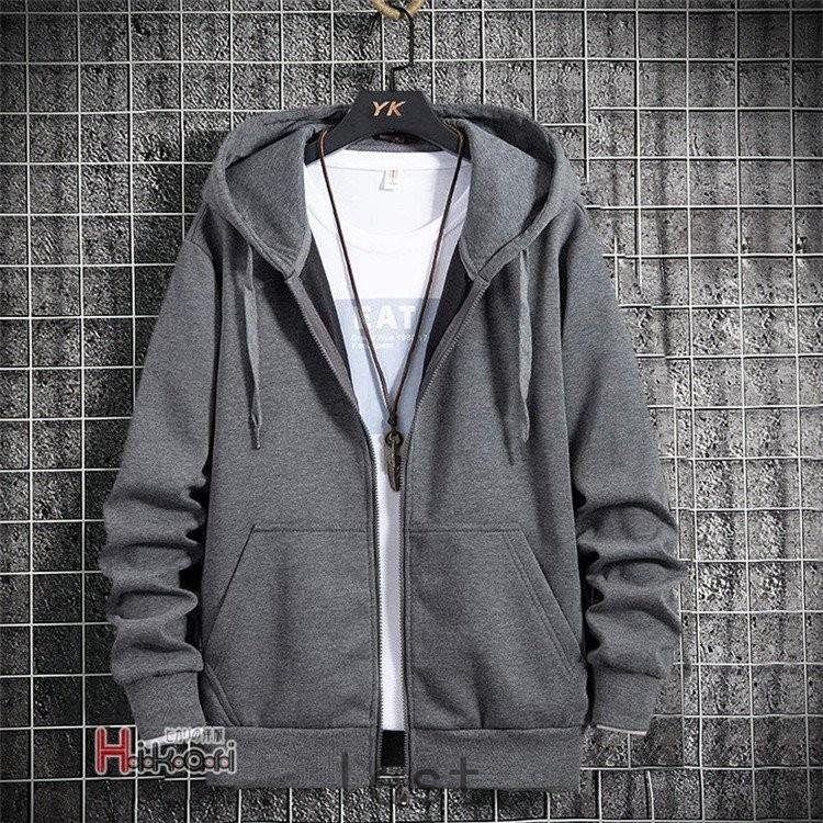 値下げ ジップアップパーカー メンズ パーカー 薄手 無地 スポーツ ジップパーカー 長袖 スウェット はおり 春服 パーカー 色 黒 Www We Job Com