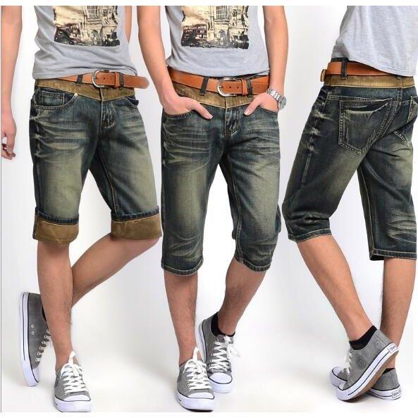 ファッション ブランド 新品 メンズ7分丈デニムパンツ カプリパンツ ハーフパンツ夏カジュアル五分丈ジーンズ男性ジーパン ロールアップ半ズボン クロップドパンツ全店二点 Ggrkwqixb6 Autoptrack Com