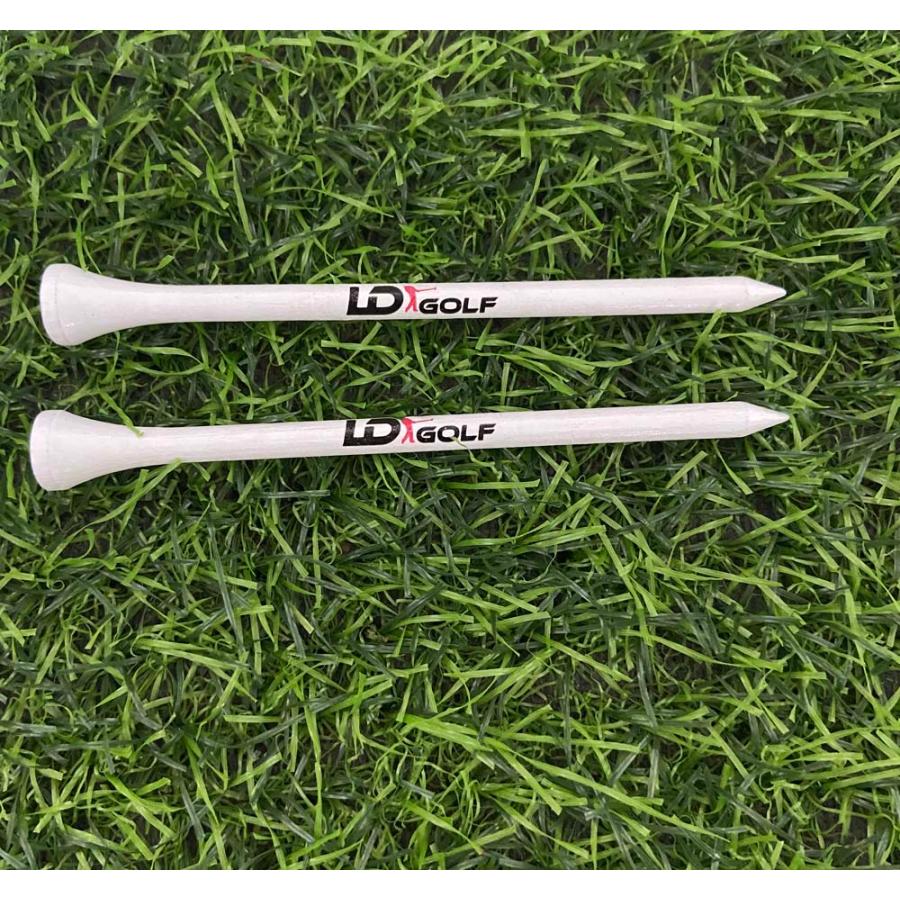 希少4インチ（約10cm）ロングティー　100本　LD.GOLFオリジナル ウッドティー　ルール適合　ドラコン　※代引き対応不可 | 