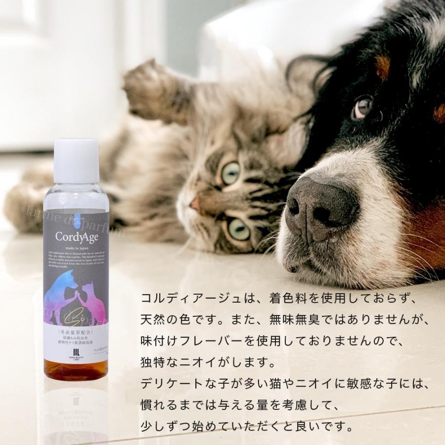 ペット用サプリメント CordyAge (コルディアージュ) 75ml 3本セット 冬虫夏草配合 稲穂もみ殻由来 植物性ケイ素濃縮溶液 コルジセピン シリカ |  | 10