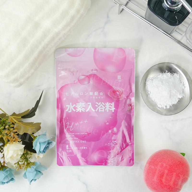 【5袋セット】入浴剤 ハリープラスロゼ 水素入浴剤 アロマ ローズ 白濁 高濃度 ヒアルロン酸 水素水 パウダー 髪 炭酸 炭酸入浴剤 重炭酸 水素 入浴 保湿 |  | 14