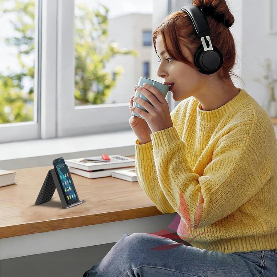2個セット シリコン スマホスタンド 柔らかい 折りたたみ式シリコン製スマホホルダー 携帯用 多角度調節 自由に曲げられるデスクトップスマホスタンド 滑り止め |  | 12
