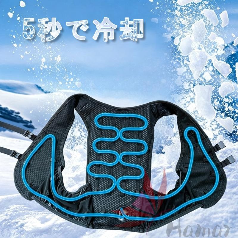 水冷ベスト 水冷服 冷却ベスト 作業服 バッテリー付き 瞬間冷却 工事