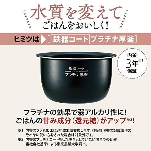 象印　炊飯器　5.5合　NW-JB10-TA　鉄器コートプラチナ厚釜　ブラウン　圧力IH式　極め炊き