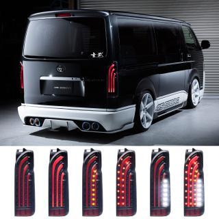Color:レッド ハイエース 200系 テールランプ 415コブラ BAD