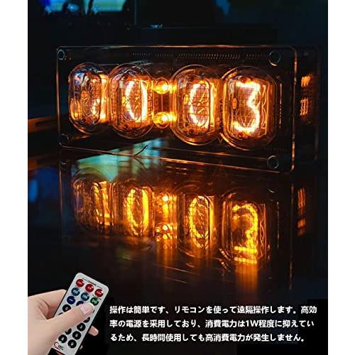 QuiExact ニキシー管時計 発光管時計 レトロモダン 置き時計