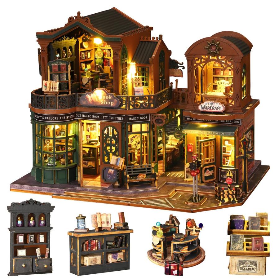 きさ！　ドールハウス Amazon | WYD1:24レシオバスルームハウスモデルキットDIYドール